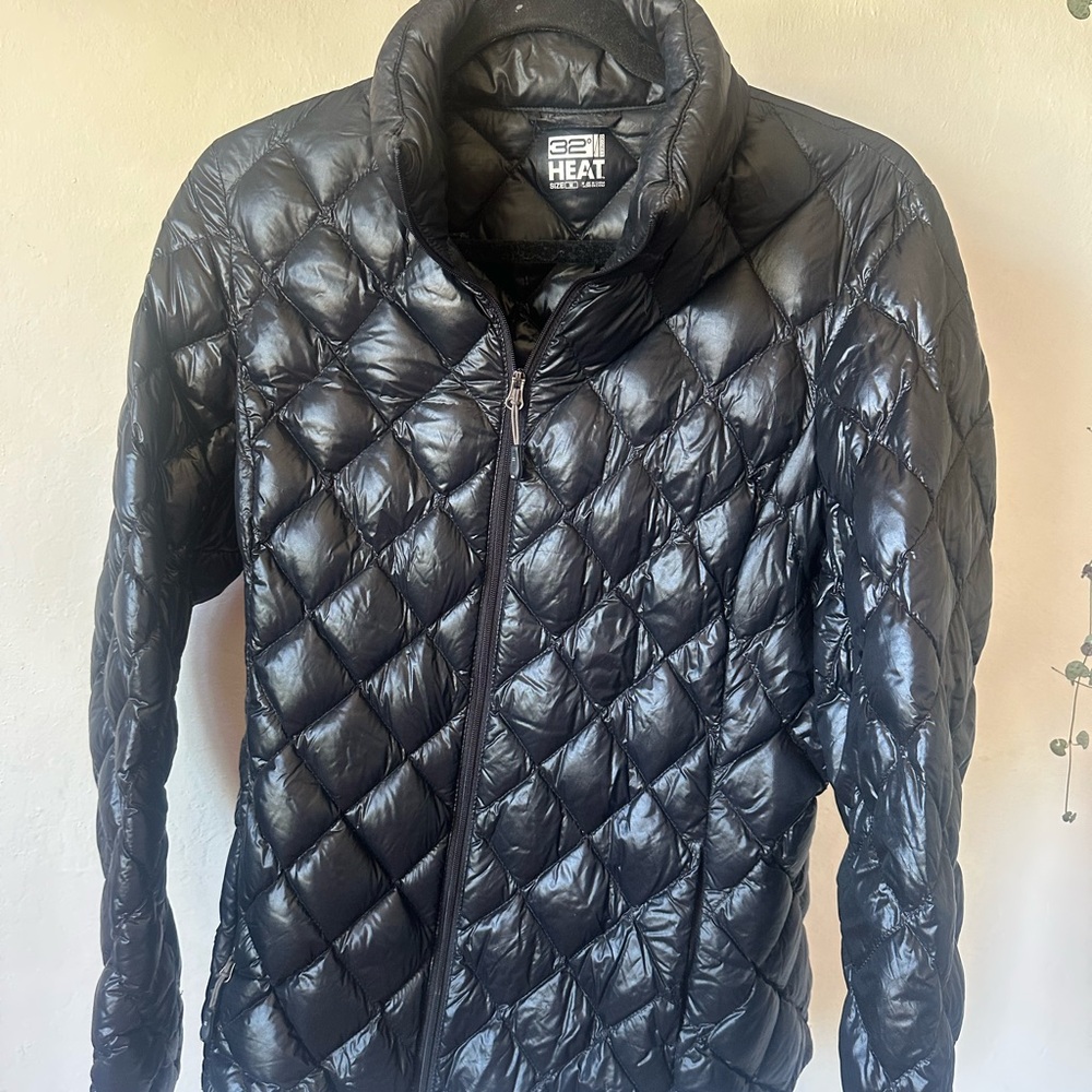32 Degrees Women's Black Quilted Jacket